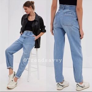 ANTHROPOLOGIE Pilcro Paperbag Boyfriend Relaxed Jeans High Waist 31 NWT